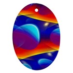 Planet Something Oval Ornament (Two Sides) Front