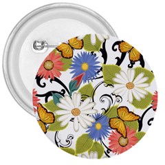 Floral Fantasy 3  Button by R1111B