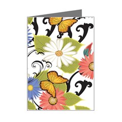 Floral Fantasy Mini Greeting Card by R1111B