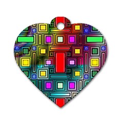 Abstract Modern Dog Tag Heart (one Sided)  by StuffOrSomething