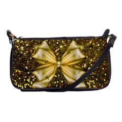 Golden Sequins And Bow Evening Bag by ElenaIndolfiStyle