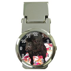 French Bulldog Sitting Money Clip With Watch by StuffOrSomething