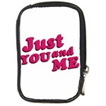 Just You and Me Typographic Statement Design Compact Camera Leather Case