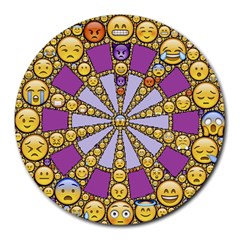 Circle Of Emotions 8  Mouse Pad (round) by FunWithFibro