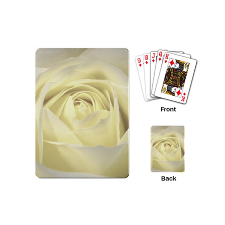  Cream Rose Playing Cards (Mini)