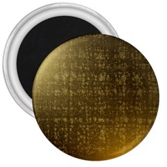 Gold 3  Button Magnet by Colorfulart23