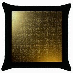 Gold Black Throw Pillow Case by Colorfulart23