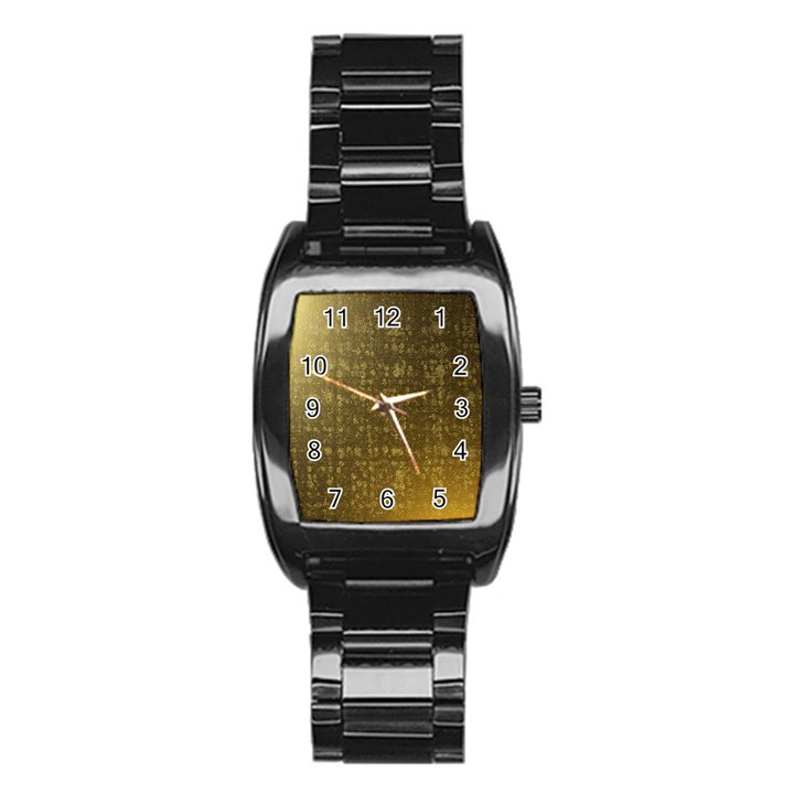 Gold Stainless Steel Barrel Watch