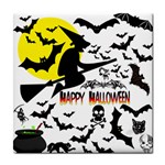 Happy Halloween Collage Ceramic Tile Front