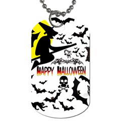 Happy Halloween Collage Dog Tag (one Sided) by StuffOrSomething