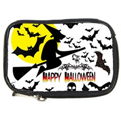 Happy Halloween Collage Compact Camera Leather Case by StuffOrSomething