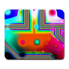 Crossroads Of Awakening, Abstract Rainbow Doorway  Large Mouse Pad (rectangle) by DianeClancy