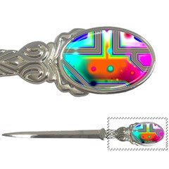 Crossroads Of Awakening, Abstract Rainbow Doorway  Letter Opener by DianeClancy