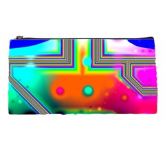 Crossroads Of Awakening, Abstract Rainbow Doorway  Pencil Case by DianeClancy