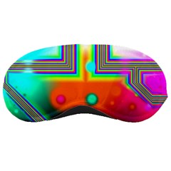 Crossroads Of Awakening, Abstract Rainbow Doorway  Sleeping Mask by DianeClancy