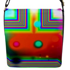 Crossroads Of Awakening, Abstract Rainbow Doorway  Flap Closure Messenger Bag (small) by DianeClancy