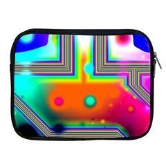 Crossroads Of Awakening, Abstract Rainbow Doorway  Apple Ipad Zippered Sleeve by DianeClancy