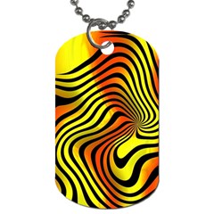 Colored Zebra Dog Tag (one Sided) by Colorfulart23