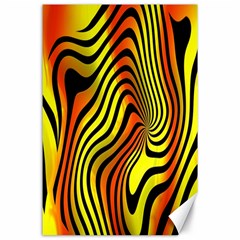 Colored Zebra Canvas 24  X 36  (unframed) by Colorfulart23