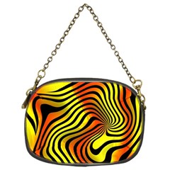 Colored Zebra Chain Purse (two Sided)  by Colorfulart23