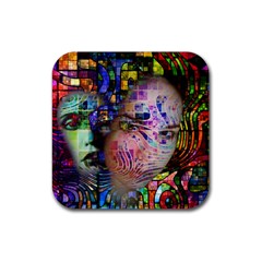 Artistic Confusion Of Brain Fog Drink Coasters 4 Pack (square) by FunWithFibro