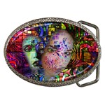 Artistic Confusion Of Brain Fog Belt Buckle (Oval)