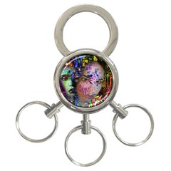 Artistic Confusion Of Brain Fog 3-ring Key Chain by FunWithFibro