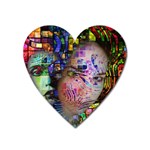Artistic Confusion Of Brain Fog Magnet (Heart)