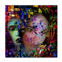 Artistic Confusion Of Brain Fog Face Towel by FunWithFibro