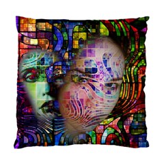 Artistic Confusion Of Brain Fog Cushion Case (two Sided)  by FunWithFibro