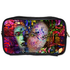 Artistic Confusion Of Brain Fog Travel Toiletry Bag (one Side) by FunWithFibro