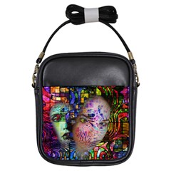 Artistic Confusion Of Brain Fog Girl s Sling Bag by FunWithFibro