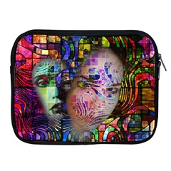 Artistic Confusion Of Brain Fog Apple Ipad Zippered Sleeve by FunWithFibro