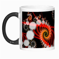 Mysterious Dance In Orange, Gold, White In Joy Morph Mug by DianeClancy