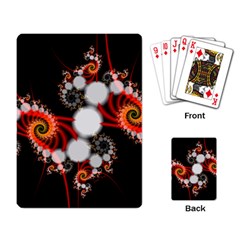 Mysterious Dance In Orange, Gold, White In Joy Playing Cards Single Design by DianeClancy