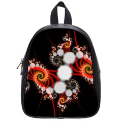 Mysterious Dance In Orange, Gold, White In Joy School Bag (small) by DianeClancy