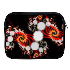 Mysterious Dance In Orange, Gold, White In Joy Apple Ipad Zippered Sleeve by DianeClancy