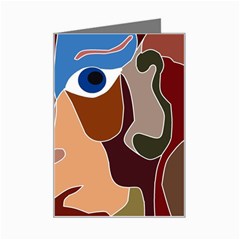 Abstract God Mini Greeting Card by AlfredFoxArt