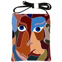 Abstract God Shoulder Sling Bag by AlfredFoxArt