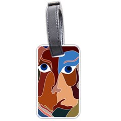 Abstract God Luggage Tag (one Side) by AlfredFoxArt