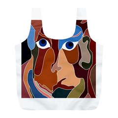 Abstract God Reusable Bag (l) by AlfredFoxArt