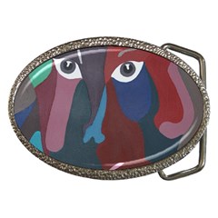 Abstract God Pastel Belt Buckle (oval)