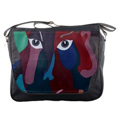 Abstract God Pastel Messenger Bag by AlfredFoxArt