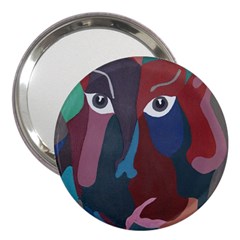 Abstract God Pastel 3  Handbag Mirror by AlfredFoxArt