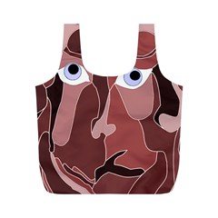 Abstract God Lilac Reusable Bag (m) by AlfredFoxArt