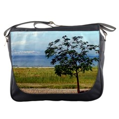 Sea Of Galilee Messenger Bag by AlfredFoxArt