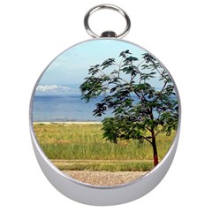 Sea Of Galilee Silver Compass