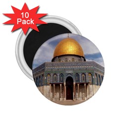 The Dome Of The Rock  2 25  Button Magnet (10 Pack) by AlfredFoxArt