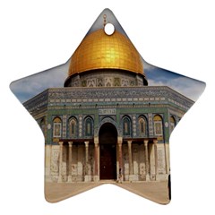 The Dome Of The Rock  Star Ornament (two Sides) by AlfredFoxArt