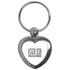 Level One Earth Key Chain (heart) by AlfredFoxArt